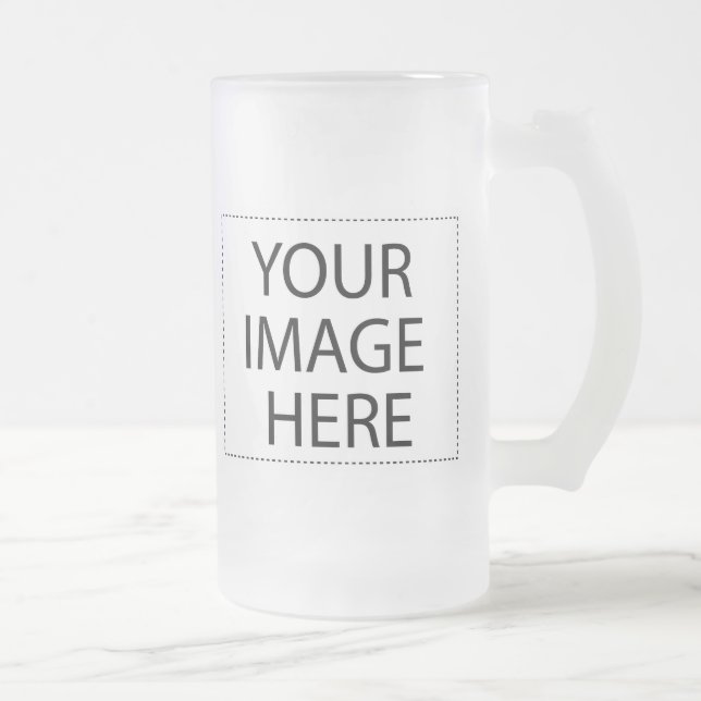 Taza De Cristal Esmerilado Diseñar sus propios regalos Personalizados - En bl (Derecha)