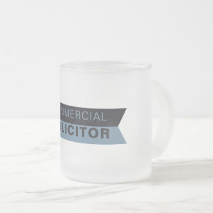 Taza De Cristal Esmerilado Diseño artístico de solicitor comercial