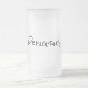 Taza De Cristal Esmerilado Diseño creativo, fresco, moderno y lúdico Democrac