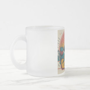 Taza De Cristal Esmerilado Diseño de cumpleaños feliz