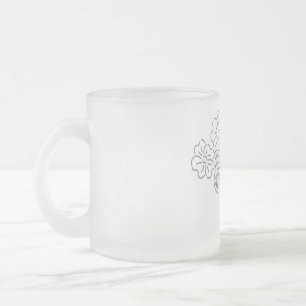TAZA DE CRISTAL ESMERILADO DISEÑO DE ESTILO DE ARTE DE VIDRIO DELANTADO POR M