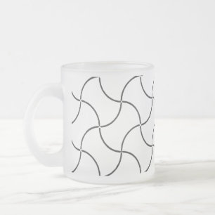TAZA DE CRISTAL ESMERILADO DISEÑO DE ESTILO DE ARTE DE VIDRIO FROSTED