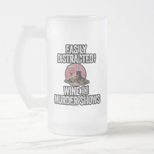 Taza De Cristal Esmerilado Distracción fácil por espectáculos de vino y asesi