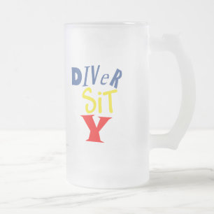 Taza De Cristal Esmerilado Diver Sit Y Frosted Mug