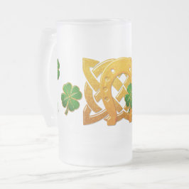 Taza De Cristal Esmerilado Diversión irlandesa 3D Whimsey 2