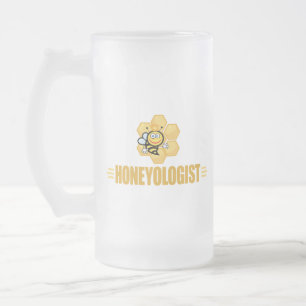 Taza De Cristal Esmerilado Divertido apicultor