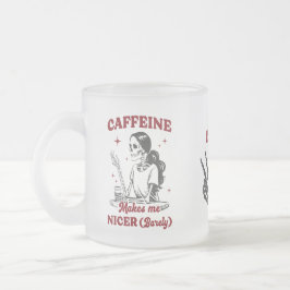 Taza De Cristal Esmerilado Divertido Personalizado sarcástico