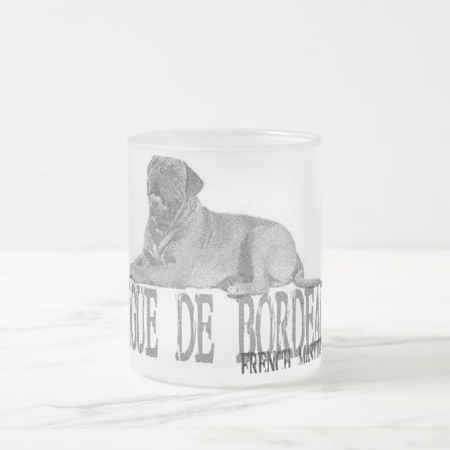 Taza De Cristal Esmerilado Dogue de Bordeaux (Centro)