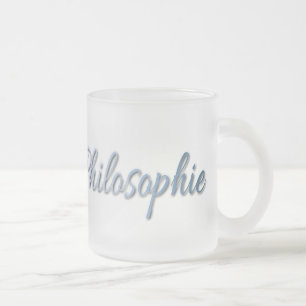 Taza De Cristal Esmerilado Doktor der Philosophie