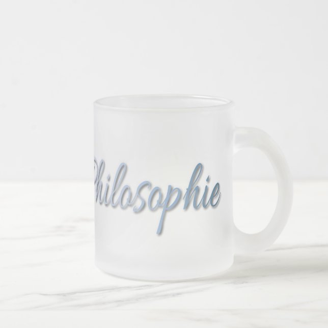 Taza De Cristal Esmerilado Doktor der Philosophie (Derecha)