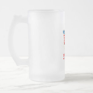 TAZA DE CRISTAL ESMERILADO DONALD TRUMP - CHICA TRUMP
