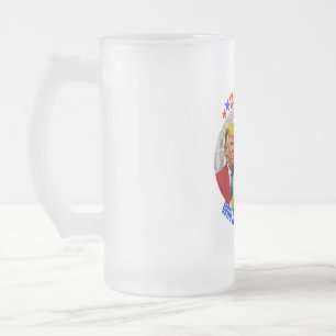 TAZA DE CRISTAL ESMERILADO DONALD TRUMP - EL PRESIDENTE QUE SALVÓ NAVIDADES