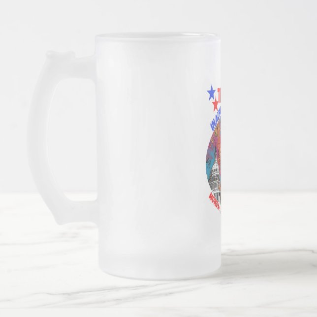 TAZA DE CRISTAL ESMERILADO DONALD TRUMP INAUGURATION DAY 2025 (Izquierda)