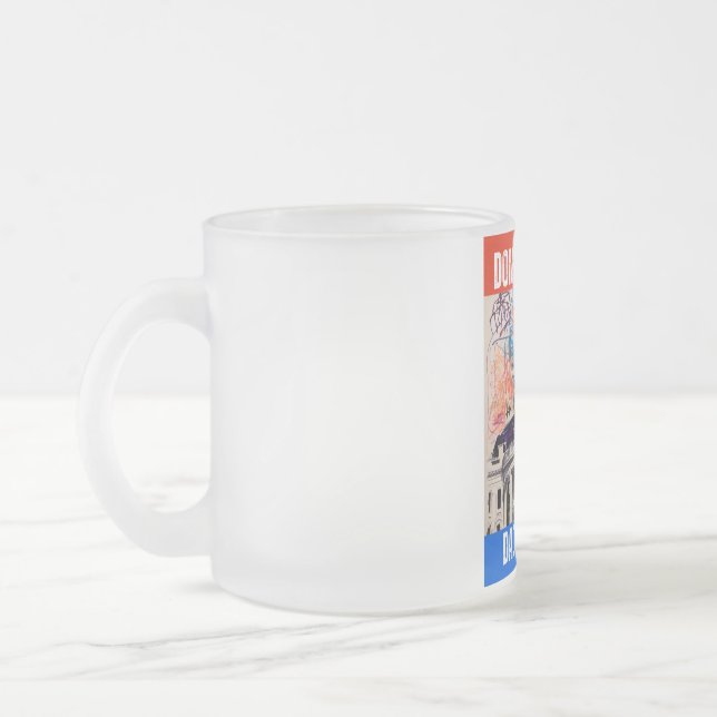 TAZA DE CRISTAL ESMERILADO DONALD TRUMP - LA CASA DE DADDY (Izquierda)