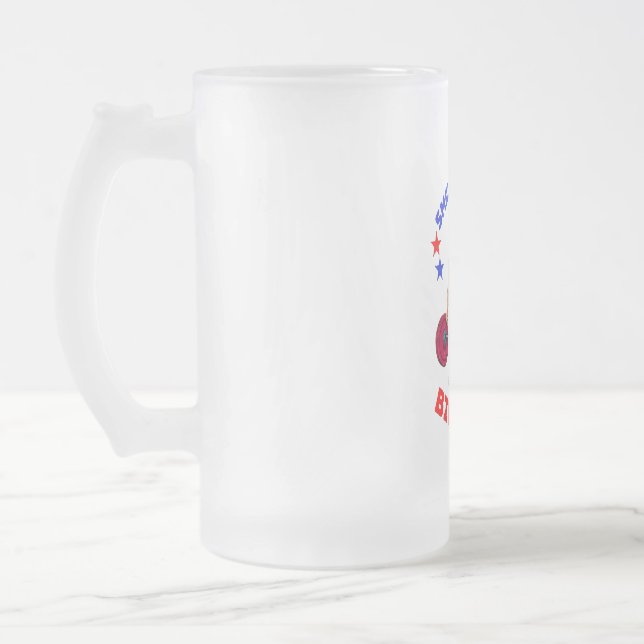 TAZA DE CRISTAL ESMERILADO DONALD TRUMP- MANOS PEQUEÑAS, GRANDES ARMAS (Izquierda)