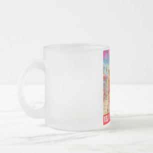 TAZA DE CRISTAL ESMERILADO DONALD TRUMP - SÍ, SOY CHICA DE TRUMP