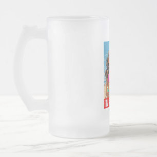 TAZA DE CRISTAL ESMERILADO DONALD TRUMP - SOY CHICA DE TRUMP