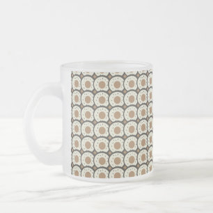 Taza De Cristal Esmerilado Donas Glaseadas de Café Marrón Café Frío     