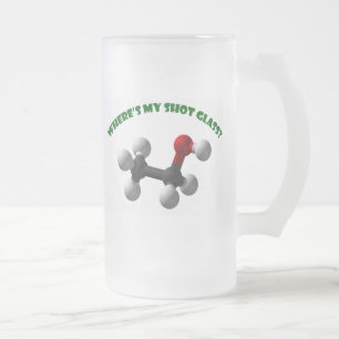 Taza De Cristal Esmerilado Donde está mi Vidrio-Etanol del tiro