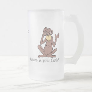 Taza De Cristal Esmerilado ¿Dónde está tu fe? Personalízala