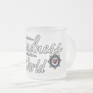 Taza De Cristal Esmerilado Donde Hay Amabilidad