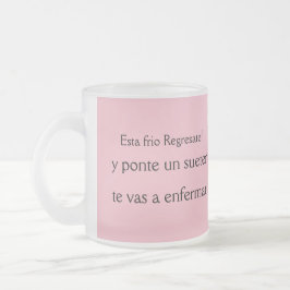 TAZA DE CRISTAL ESMERILADO DONDE VAZ PONTE UN SUETER