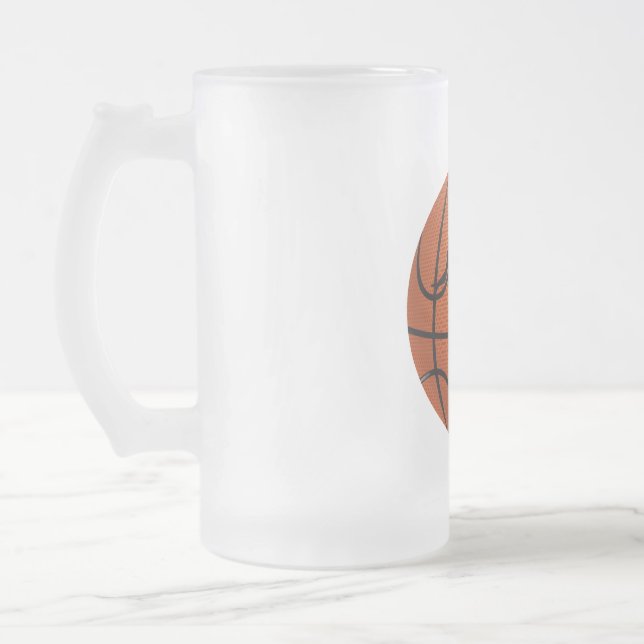 Taza De Cristal Esmerilado Dot de baloncesto (Izquierda)