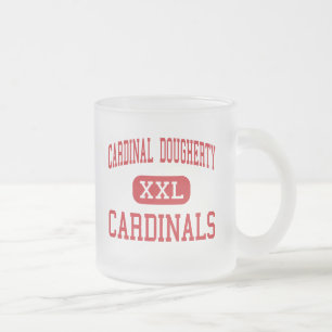 Taza De Cristal Esmerilado Dougherty cardinal - cardenales - Philadelphia