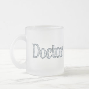 Taza De Cristal Esmerilado DR de Letras