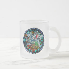 Taza De Cristal Esmerilado Dragon celtique