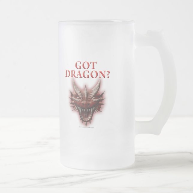 Taza De Cristal Esmerilado ¿Dragón conseguido? (Derecha)
