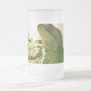 Taza De Cristal Esmerilado Dragón de agua chino