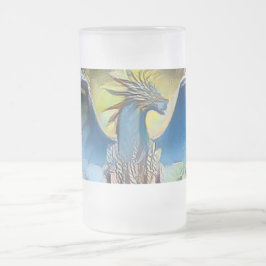 Taza De Cristal Esmerilado Dragón de escarcha