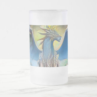 Taza De Cristal Esmerilado Dragón de escarcha