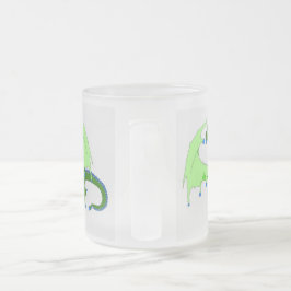 Taza De Cristal Esmerilado Dragón de rana