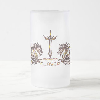 Taza De Cristal Esmerilado Dragon Slayer Beer Glass