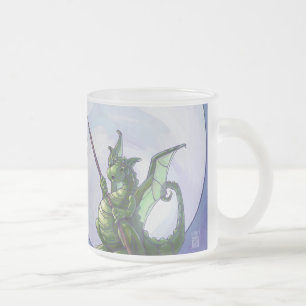 Taza De Cristal Esmerilado Dragon Watch Art