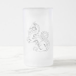 Taza De Cristal Esmerilado Dragones asiáticos Tatsu son criaturas míticas de 