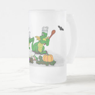 Taza De Cristal Esmerilado Dragones - ¡Feliz Halloween! Hoy cocinaré