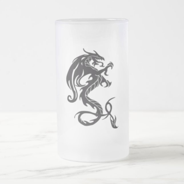 Taza De Cristal Esmerilado dragontribal (Centro)