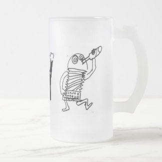 TAZA DE CRISTAL ESMERILADO DRINKIN