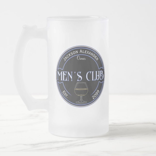 Taza De Cristal Esmerilado Drinkware masculino para cavernas (Izquierda)