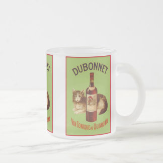 Taza De Cristal Esmerilado Dubonnet vin Tonique au Quinquina Mug