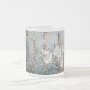 Taza De Cristal Esmerilado Duck Reflings ll