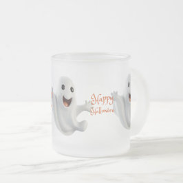 Taza De Cristal Esmerilado Dulce Fantasma Espeluznante Halloween