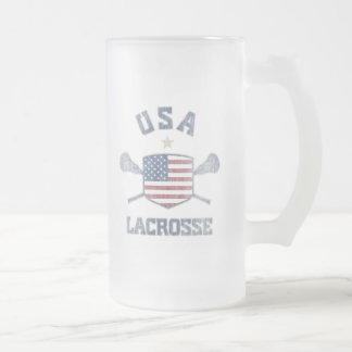 Taza De Cristal Esmerilado E.E.U.U.-Vintage