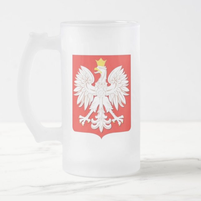TAZA DE CRISTAL ESMERILADO EAGLE POLACO (Izquierda)