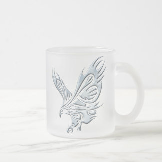 Taza De Cristal Esmerilado Eagle tribal