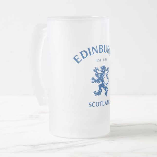 Taza De Cristal Esmerilado EDINBURGH Scotland (Anverso izquierdo)