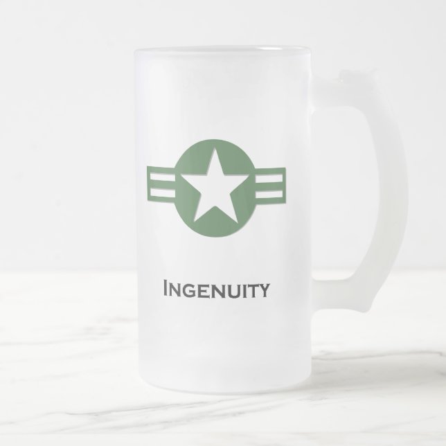 Taza De Cristal Esmerilado EEUU Ingenuity Green (Derecha)